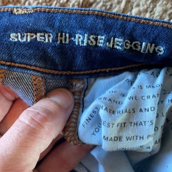 American Eagle Super Hi Rise jeggings next level stretch size 4R - Picture 2 of 6